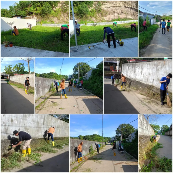 Giat Jum'at, 28 April 2023 Gotong Royong di Lingkungan Kantor dan sepanjang Gang Walet 1 Jl. AW Syahrani RT 02 Kelurahan Sempaja Barat.