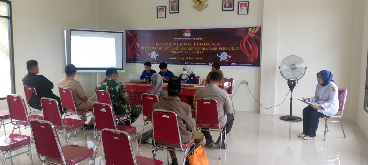 Giat, Senin 08 Mei 2023, Menghadiri Rapat Pleno Terbuka Rekapitulasi  Daftar Pemilih Sementara Hasil Perbaikan tingkat Kelurahan dan mendapat kunjungan langsung dari KPU Kota Samarinda.