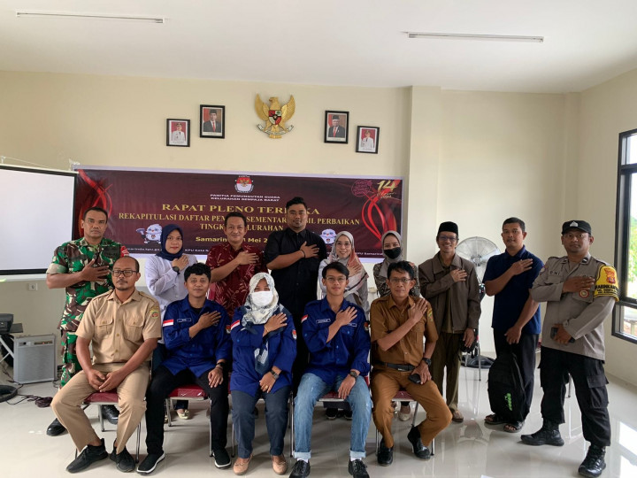 Giat, Senin 08 Mei 2023, Menghadiri Rapat Pleno Terbuka Rekapitulasi  Daftar Pemilih Sementara Hasil Perbaikan tingkat Kelurahan dan mendapat kunjungan langsung dari KPU Kota Samarinda.