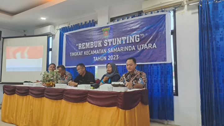 Giat, Jumat 26 Mei 2023 1. menghadiri rapat Rembuk stunting kecamatan Samarinda Utara di Aula kecamatan Samarinda Utara dihadiri Lurah dan Ketua TP PKK Sempaja Barat