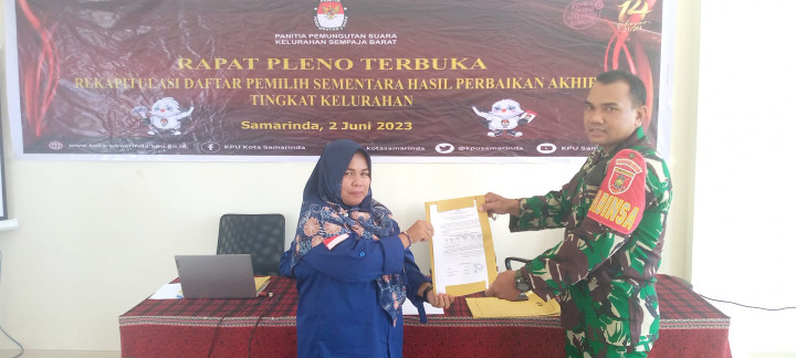 Giat, Jumat 02 Juni 2023 Melaksanakan Rapat Pleno Terbuka Rekapitulasi  Daftar Pemilih Sementara Hasil Perbaikan Akhir tingkat Kelurahan