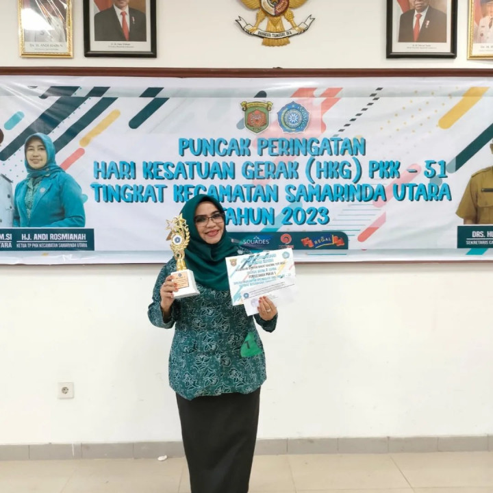 Giat, Senin 12 Juni 2023 Mengikuti Lomba Penyuluhan dan Puncak Peringatan Hari Kesatuan Gerak (HKG) ke 51 tahun di kantor Kecamatan Samarinda Utara.