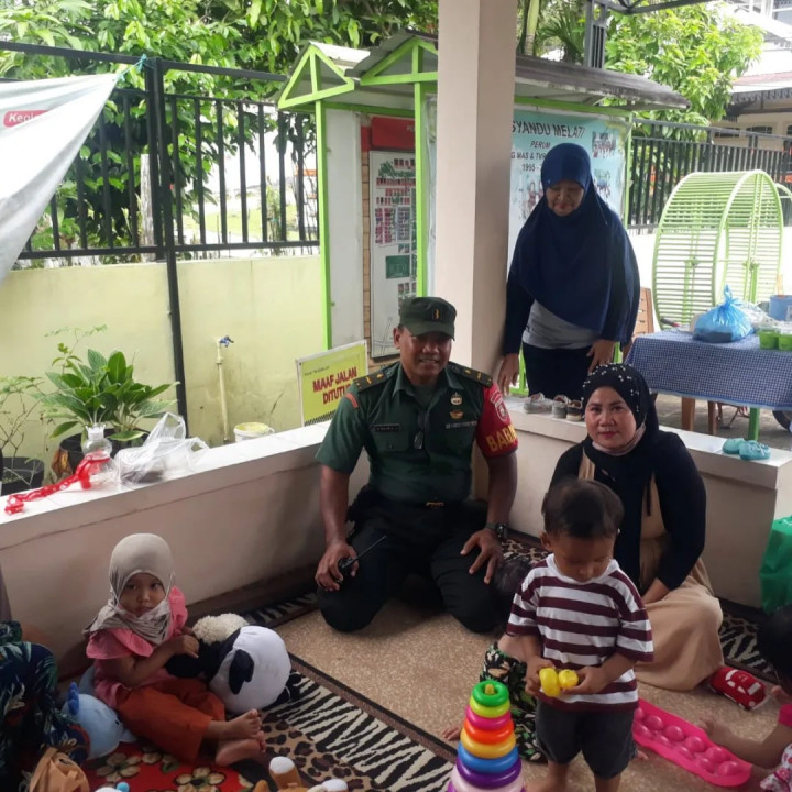 Giat, Rabu 14 Juni 2023 Melaksanakan kegiatan Rutin tiap bulan Posyandu Balita Melati Perum TVRI Graha Asri RT 05 di hadiri Puskesmas Sempaja dan Babinsa Kelurahan Sempaja Barat.