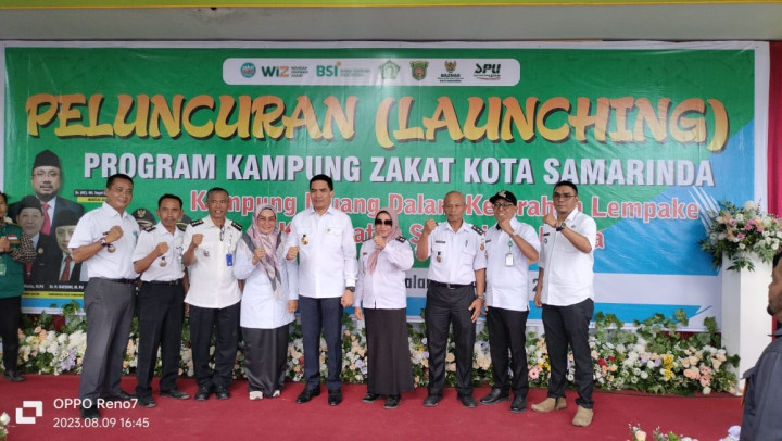 09 Agustus 2023. Menghadiri Peresmian dan Penandatangan Prasasti Kampung Zakat Muang dalam oleh Walikota Samarinda di Masjid Darul Uqomah RT 33 Kelurahan Lempake dihadiri Lurah