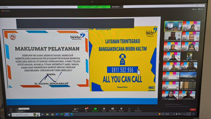Selasa 15 Agustus 2023 1. Mengikuti Zoom Meeting Peserta Webinar pembentukan rumah data kependudukan yang terintegrasi dengan kampung keluarga berkualitas (kampung KB) &Rapat Koordinasi Evaluasi SKM ruang rapat Inspektorat daerah kota Samarinda