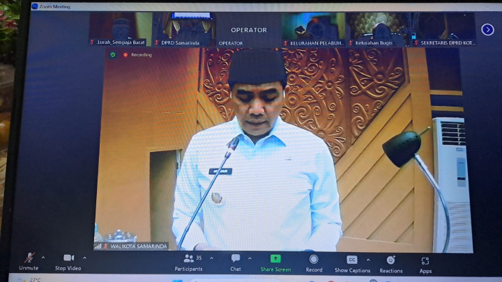 Giat Malam, Rabu 23 Agustus 2023 Mengikuti Zoom Meeting di Ikuti oleh Lurah tentang Rapat Paripurna DPRD Kota Samarinda Masa Persidangan II tahun 2023