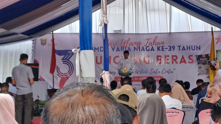 Menghadiri Undangan Hari Ulang Tahun Perusahaan Umum Daerah Varia Niaga Samarinda yang Ke 39 Tahun & dibersamai dengan Launching Produk Beras Bebaya Kantor Utama Perumda Varia Niaga Samarinda