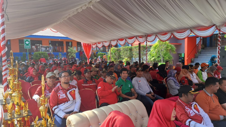 Giat, Jum'at 29 September 2023, Menghadiri Pelaksanaan Peringatan Kegiatan BBGRM ke 20 Tingkat Kota Samarinda di hadiri oleh Lurah.
