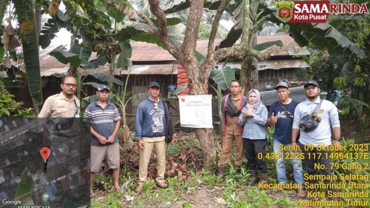 Giat, Senin 09 Oktober 2023, Melaksanakan Apel Senin pagi di kelurahan sempaja barat di pimpin oleh Lurah & Peninjauan ke lapangan pendaftaran IMTN di wilayah RT.12 dihadiri oleh Kasi Tapem bersama staf.
