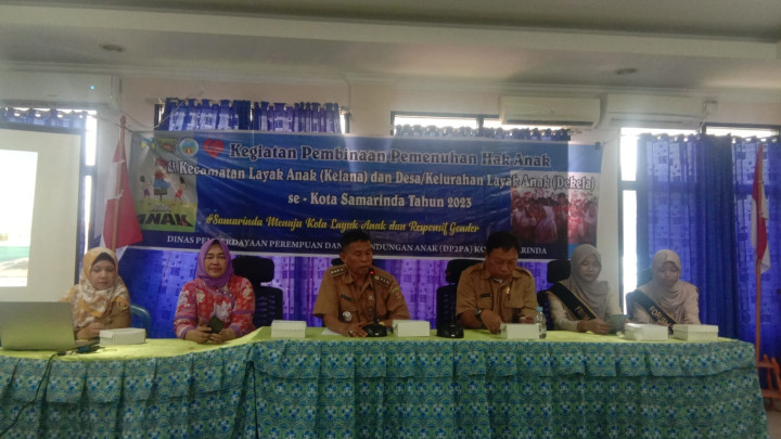 Giat, Senin 09 Oktober 2023, Menghadiri Rapat Kegiatan pembinaan pemenuhan hak anak se kota samarinda di aula kantor kecamatan Samarinda Utara hadiri oleh Kasi Kesra.