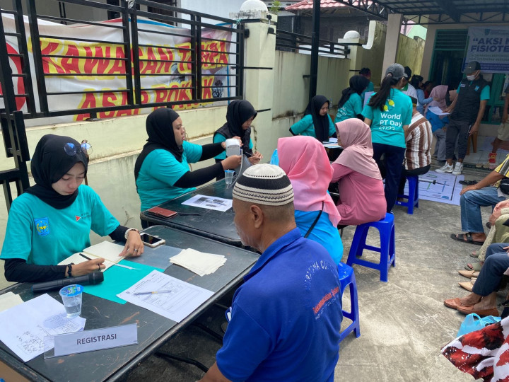Giat Minggu 15 Oktober 2023 Pemeriksaan  Posyandu Melati "Lansia" sekaligus senam sehat dan Aksi Nasional Fisioterapis dalam rangka Menyongsong hari kesehatan Nasional 2023 di Perum TVRI Graha Asri RT 05 pada  Kelurahan Sempaja Barat.