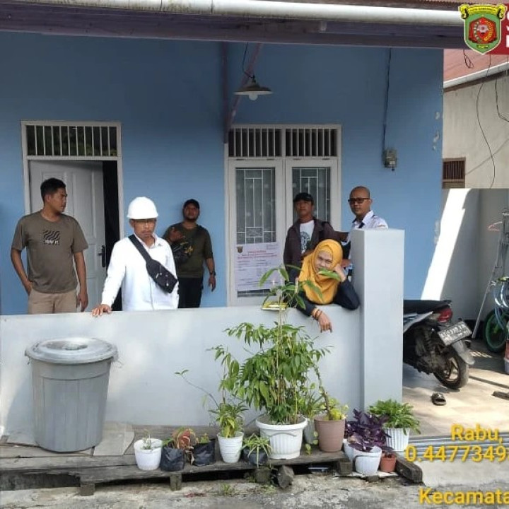 Giat, 01 November 2023 Peninjauan lahan bangunan pengajuan IMTN Jl. AW. Syahrani 4 Blok L RT. 01 dihadiri  Kasi Tapem dan Staff