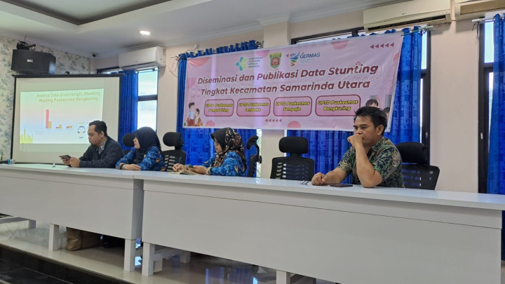 Giat, Jumat 17 November 2023, Menghadiri Rapat Desiminasi dan Publikasi Data Stunting Tingkat Kecamatan Samarinda Utara di Aula kantor Kecamatan Samarinda Utara dihadiri Lurah dan Kasi Kesra.