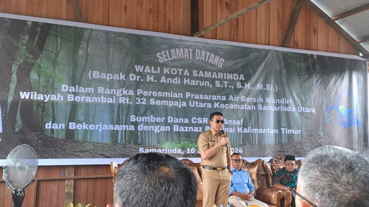 Giat, Selasa 16 Januari 2024, Menghadiri peresmian pembukaan keran air bersih CSR dari PT ANSAF dan BAZNAS Kaltim serta Peninjauan lokasi rencana pembangunan TPU di berambai di hadiri oleh Lurah.