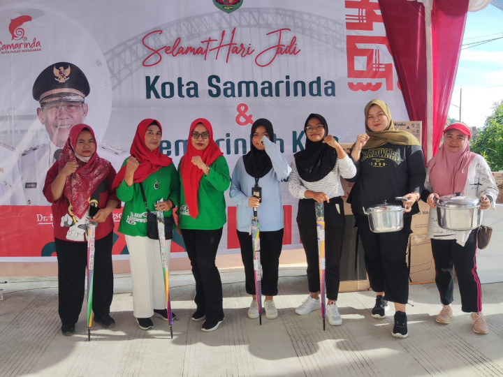 Giat, Minggu 27 Januari 2024 Kegiatan jalan santai pada Kelurahan Sempaja Barat dalam Rangka memeriahkan HUT Kota Samarinda ke 356 dan Pemerintah Kota Samarinda ke 64
