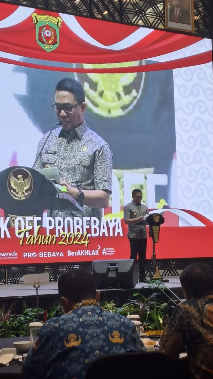 Giat, Jum'at 17 Mei 2024 Menghadiri Kick Off kegiatan program pembangunan dan pemberdayaan masyarakat (Probebaya) tahun 2024 di Hotel Mercure Samarinda dihadiri oleh Lurah.