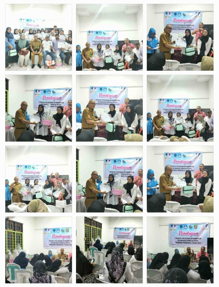 Giat Selasa, 21 Mei 2024 Menghadiri Penutupan Pelatihan Keterampilan Program Probebaya Bidang Pemberdayaan Masyarakat Tahun 2024 Kerjasama Pokmas Sempaja Barat dengan LPK Dian Family di hadiri Lurah.