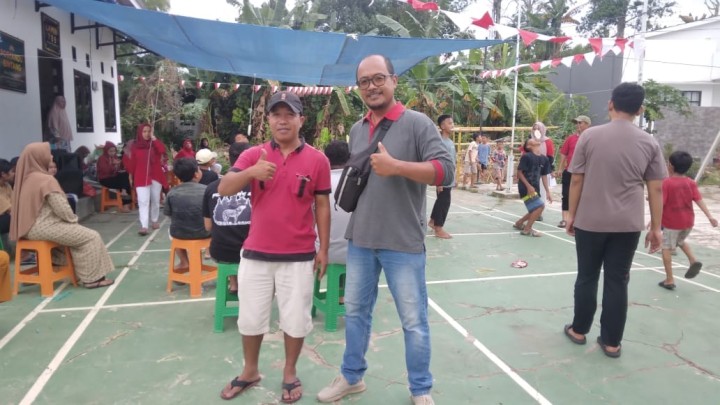 Giat pagi, Minggu 18 Agustus 2024 Semarak HUT RI 17 Agustus di wilayah RT pada wilayah kelurahan sempaja barat dihadiri Kasi Tapem.