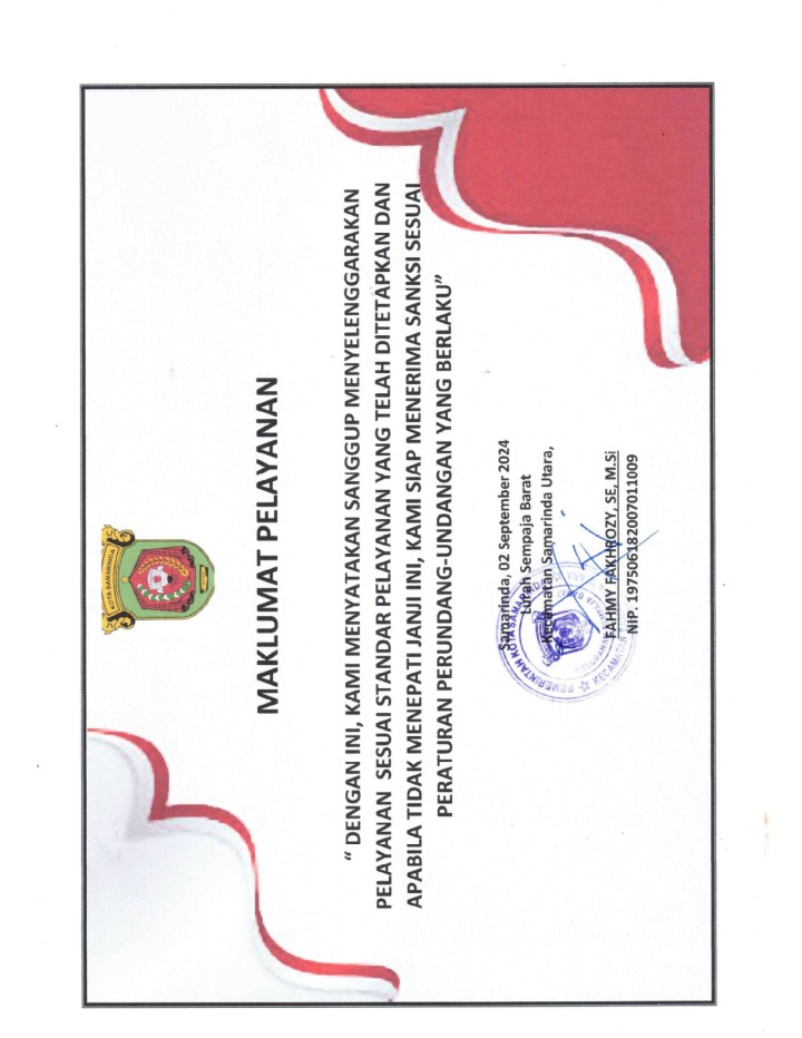 Maklumat Pelayanan
