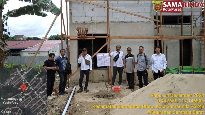 Giat, Rabu 04 Desember 2024 Peninjauan lahan pengajuan IMTN di jl.AW Syahranie 4 blok. N RT. 01 dihadiri Kasi Tapem bersama staf.