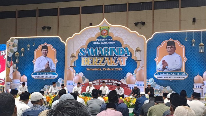 Giat, Selasa 25 Maret 2025 Menghadiri gebyar Samarinda berzakat dan buka puasa bersama Wali Kota Samarinda di GOR Segiri Samarinda dihadiri Lurah, Seklur dan seluruh Kasi kelurahan sempaja barat.
