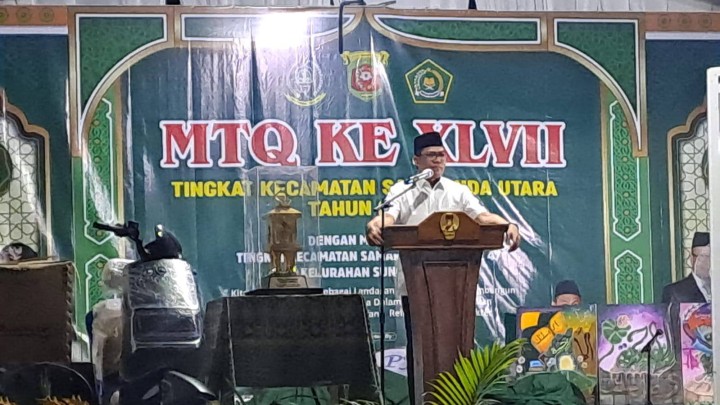 Giat Jum'at malam, 25 April 2025 Menghadiri Penutupan Musabaqoh Tilawatil Qur'an (MTQ) ke-47 Tingkat Kecamatan Samarinda Utara pada Kelurahan Sungai Siring di Jl. Samarinda - Bontang RT 02 Kelurahan Sungai Siring (Pesantren Tursina) dihadiri Lurah.