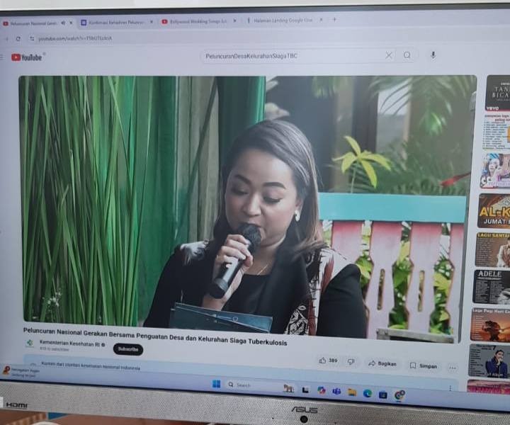 Giat, Jum'at 09 Mei 2025 Mengikuti melalui YouTube Peluncuran Nasional Gerakan bersama Penguatan Desa dan Kelurahan Siaga Tuberkulosis di ikuti Kasi Kesra.