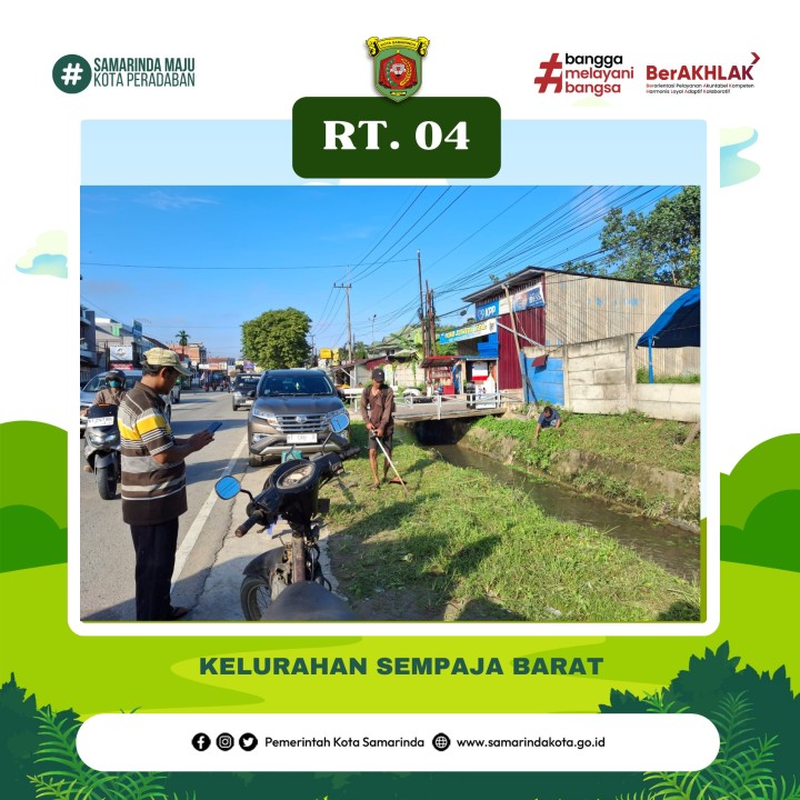 Giat, Minggu 11 Mei 2025 Melaksanakan kerja bakti dilingkungan kelurahan RT di Jl KH Wahid Hasyim RT 04 dan Perum Kayu Manis RT 07 dihadiri Lurah dan Kasi Ekbang.