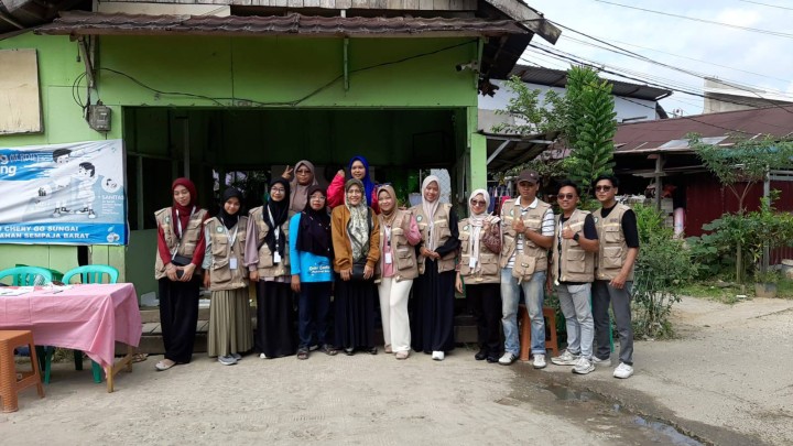 Giat pagi, Rabu 23 Juli 2025 Monitoring kegiatan Rutin Posyandu Cherry (Balita) di Jl KH Wahid Hasyim GG Sungai 1 dihadiri Kasi Kesra.