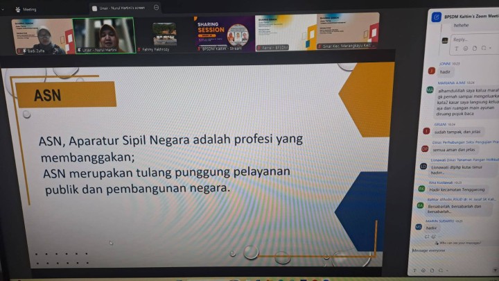 Giat siang, Selasa 05 Agustus 2025, Mengikuti Zoom Meeting dengan Tema "Mengelola Amarah di Tempat Kerja Bagi ASN di ikuti oleh Lurah & Mengadakan Rapat Panitia Lomba HUT RI ke 80 kepada seluruh Kasi Kelurahan untuk persiapan lomba yang akan di laksanakan oleh kantor kelurahan sempaja barat dipimpin oleh Seklur.