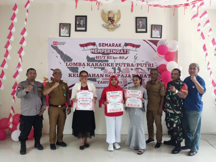 Acara selanjutnya yang sangat di tunggu2 oleh seluruh peserta yang Juara dalam kategori yaitu Lomba Kebersihan Kampung, Hias Kampung, Karaoke Putra atau Putri, Kue Tradisional Non Beras oleh Ibu Dasawisma dan Turnamen Lomba Voli Putri dalam rangka Semarak Memperingati HUT RI ke 80 Penyerahan Hadiah langsung diberikan kepada seluruh Pemenang Lomba. Selamat buat kepada seluruh para pemenang sukses selalu dan makin keren, Hadiah dan Sertifikat Pemenang diserahkan langsung oleh Bapak Lurah Sempaja Barat. Terimakasih banyak bantuannya kepada peserta atas kehadirannya tidak lupa juga seluruh Staf Kelurahan, Babinsa, Bhabinkamtibmas, Anak KKN Mahasiswa UINSI dan Anak KKN Mahasiswa UWGM .