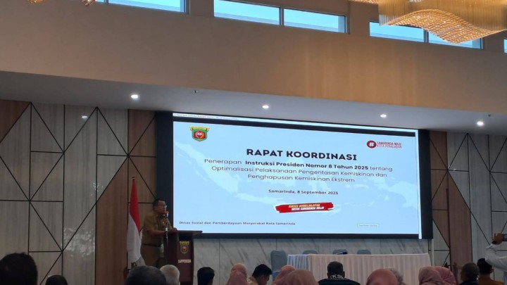 Giat, Senin 08 September 2025 Melaksanakan apel Senin pagi di kelurahan sempaja barat dipimpin oleh Seklur & Menghadiri Rapat Koordinasi Inpres Nomor 8 Tahun 2025 di Ruang Rapat Arutalla Bapperida Kota Samarinda dihadiri Lurah.