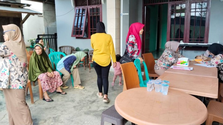 Giat, Kamis 16 Oktober 2026 Monitoring kegiatan Rutin Posyandu Al-Hidayah (Balita) di Jl. Ring Road Lorong Abadi RT 12 dihadiri Kasi Kesra.
