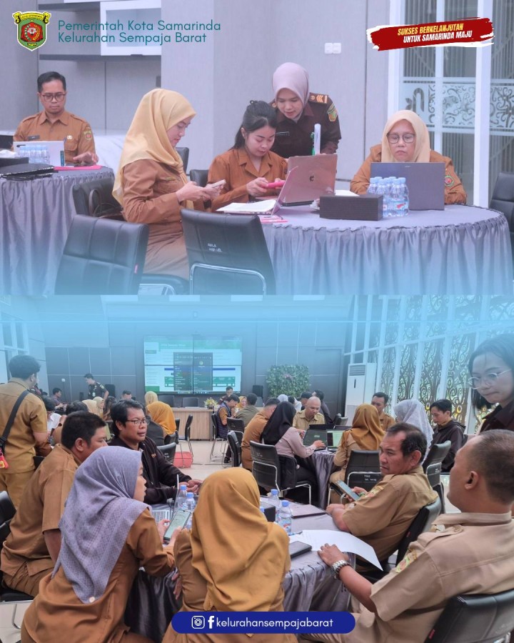 Giat, Rabu 19 November 2025 ‎ ‎1. Menghadiri Rapat Lokakarya Mini Lintas Sektor TW IV Tahun 2025 di Aula Kantor Kecamatan Samarinda Utara dihadiri Kasi Kesra. ‎2. Mengikuti Zoom Meeting dengan Tema " Bagaimana Sih Berakhlak Dalam Penilaian Kinerja 360" di ikuti seluruh Staf ASN Kelurahan. ‎3. Menghadiri Rapat Sosialisasi Perwali Samarinda Nomor 39 Tahun 2025 tentang Rencana Detail Tata Ruang Wilayah Perencanaan (RDTR WP) Kecamatan Samarinda Utara di Ruang Rapat Dinas PUPR Kota Samarinda dihadiri Lurah.
