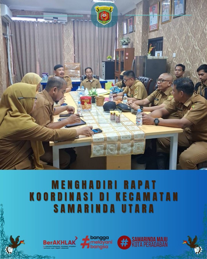 Giat, Senin 24 November 2025 ‎ ‎1. Melaksanakan apel Senin pagi di kelurahan sempaja barat dipimpin oleh Seklur. ‎2. Menghadiri Rapat Evaluasi Kelurahan Digital di Ruang Rapat Lt 5 Gedung MPP Kota Samarinda dihadiri Sekretaris dan Staf. ‎3. Peninjauan Lokasi Drainase di Gg. Walet 2 Taman Makam Abadi dan Poros Jalan AW. Syahranie oleh Tim PUPR, Kasi Ekobang Kasi Pemerintahan, Staf Kelurahan, Ketua RT. 02 Kelurahan Sempaja Barat. ‎4. Menghadiri Rapat Koordinasi dengan Camat Samarinda Utara di Ruang Camat dihadiri oleh Lurah. ‎