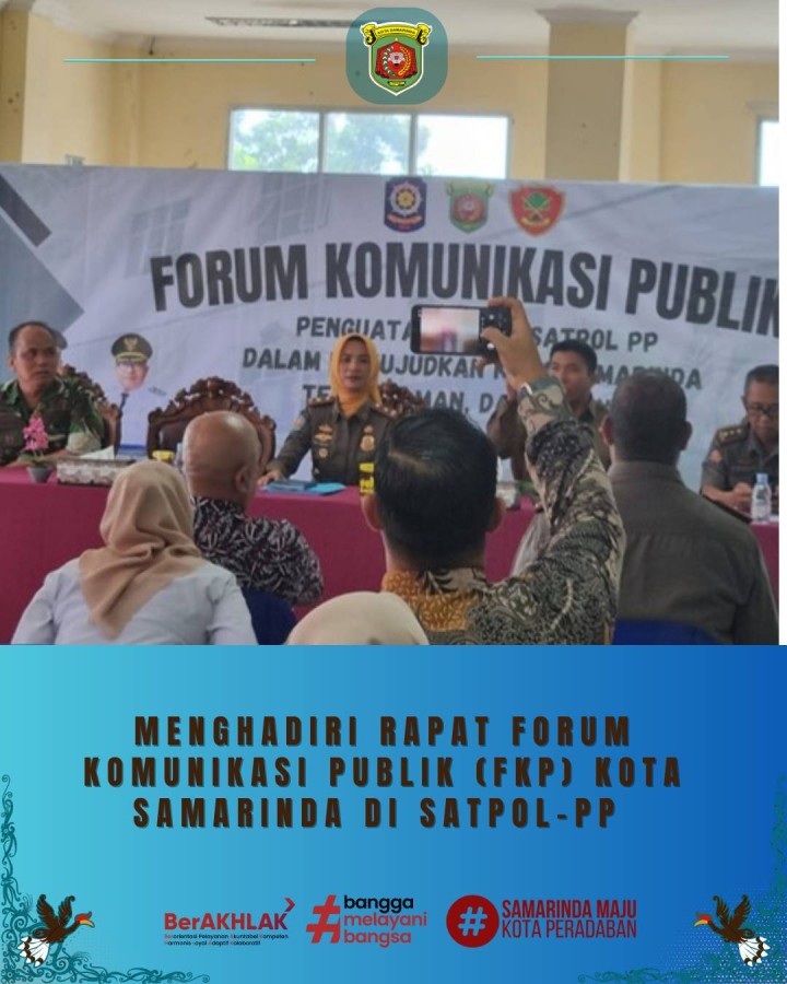 Giat pagi, Senin 22 Desember 2025 ‎ ‎1. Melaksanakan apel Senin pagi di kelurahan sempaja barat dipimpin oleh Kasi Kesra. ‎2. Menghadiri Rapat Forum Komunikasi Publik (FKP) Satpol-PP Kota Samarinda di Ruang Rapat Satpol-PP Kota Samarinda Lt 3 dihadiri Kasi Tapem. ‎3. Menghadiri Rapat Persiapan Pelaksanaan Program Makan Bergizi Gratis Kelompok 3B di Aula Kecamatan Samarinda Utara dihadiri Kasi Kesra.