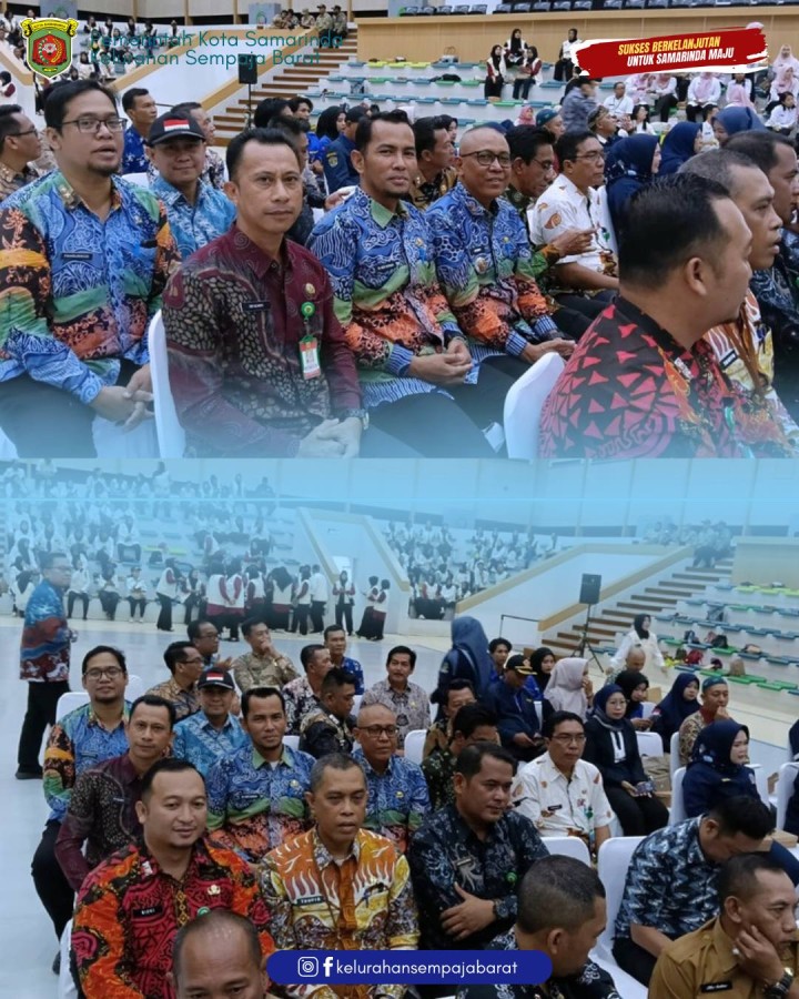 Giat, Senin 22 Desember 2025 ‎ ‎1. Menghadiri Apresiasi Pilar Sosial Kota Samarinda Tahun 2025 dalam Rangka Hari Kesetiakawanan Sosial Nasional (HKSN) dengan Tema "Solidaritas Tanpa Batas Menuju Indonesia Emas" oleh Bapak Wakil Walikota Samarinda di Gedung GOR Segiri Samarinda dihadiri Lurah. ‎2. Melaksanakan Rapat Koordinasi dengan Sekretaris dan seluruh Kasi Kelurahan Sempaja Barat dipimpin oleh Lurah. ‎3. Monitoring lapangan IMTN di jl AW Syahrani GG 4 RT 01 dihadiri Kasi Tapem beserta staf dan Perwakilan kecamatan Samarinda Utara  ‎4. Menerima Kunjungan Pengurus Anak Cabang LDII Kecamatan Samarinda Utara dihadiri oleh Lurah. ‎5. Menghadiri Rapat Penandatanganan Kerjasama Disdukcapil Samarinda dengan Rukun Kematian di Ballroom Arutalla Gedung B Lt 4 Bapperida Kota Samarinda dihadiri Lurah.