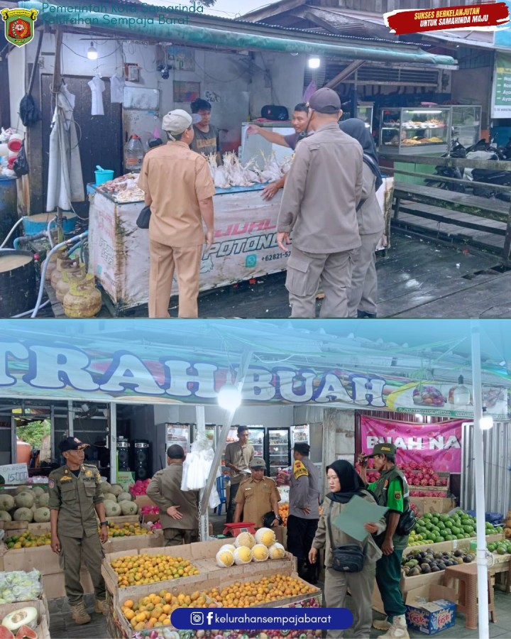 Giat, Selasa 10 Februari 2026 Monitoring Lapangan bersama Satpol-PP Kota Samarinda sekaligus menyampaikan Surat Himbauan Ke UMKM yang berada di wilayah Kelurahan Sempaja Barat dihadiri Kasi Tapem beserta staf, Babinsa, Satpol-PP dan Linmas kelurahan sempaja barat.