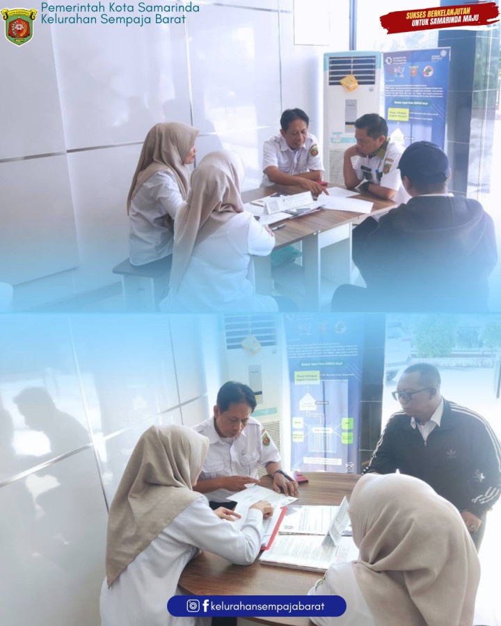 Giat, Rabu 01 April 2026 Menghadiri Rapat Musrenbang Rencana Kerja Pemerintah Daerah (RKPD) Kota Samarinda Tahun 2027 di Arutala Ballroom Bapperida Kota Samarinda dihadiri Lurah & Mendapatkan kunjungan dari Dinas PERKIM menginformasikan Pendataan bedah rumah ditunda karena anggaran di terima oleh Sekretaris Lurah dan Kasi Tapem.