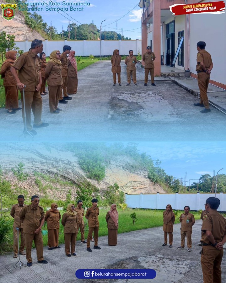 Giat, Senin 06 April 2026 Melaksanakan apel Senin pagi di kelurahan sempaja barat dipimpin oleh Sekretaris Lurah.