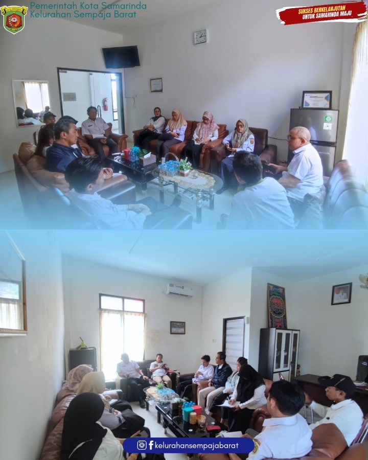 Giat, Rabu 08 April 2026 Melaksanakan Rapat Koordinasi dengan Seluruh ASN di Kelurahan Sempaja Barat pimpin oleh Lurah.