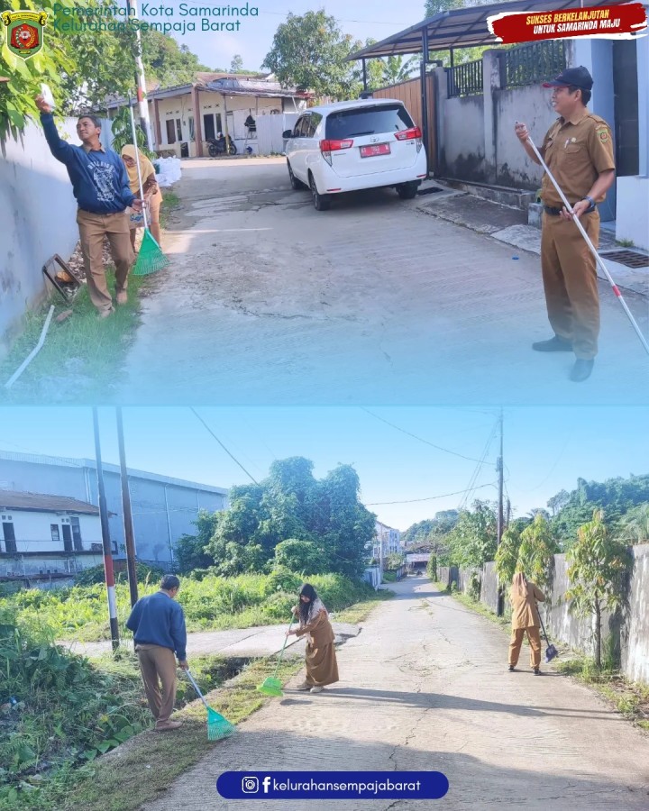 Giat, Selasa 14 April 2026 “Sukseskan Gerakan Indonesia Asri 🌱 mulai dari kebersihan pada lingkungan di GG Walet 1 RT 02 wilayah Kelurahan Sempaja Barat 🌿”