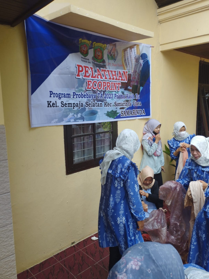 Pelatihan Ecoprint di Lingkungan RT. 21 Tahun 2023