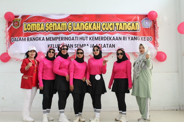 LOMBA SENAM 6 LANGKAH CUCI TANGAN DALAM RANGKA MEMPERINGATI HUT RI KE 80