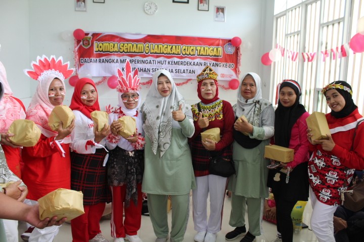 LOMBA SENAM 6 LANGKAH CUCI TANGAN DALAM RANGKA MEMPERINGATI HUT RI KE 80