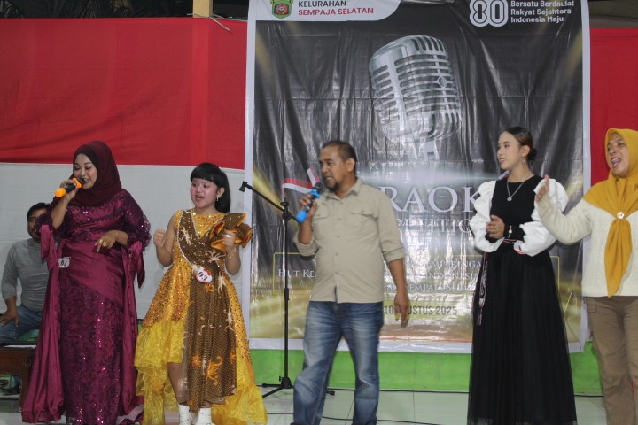 LOMBA KARAOKE TINGKAT KELURAHAN SEMPAJA SELATAN DALAM RANGKA HUT RI KE 80