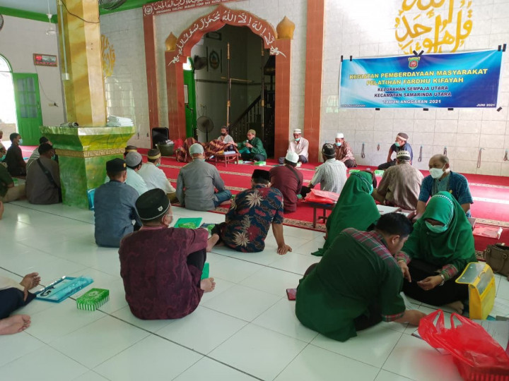 Pelaksanaan Pelatihan Fardhu Kifayah Tanggal 8-9 Juni 2021 di Mesjid Babul Khoir Jl. Pinang Seribu
