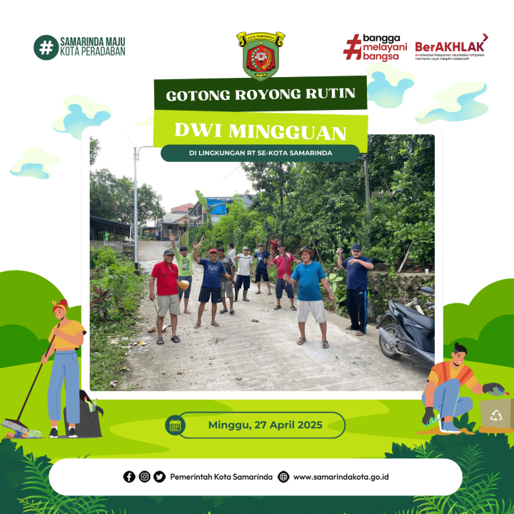 Gotong Royong Masal di RT. 42,40,37,33,Tgl 27 april 2025