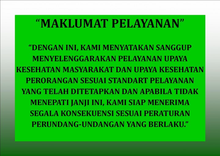Etika Pelayanan, Maklumat Pelayanan, dan Janji Pelayanan Puskesmas Sempaja