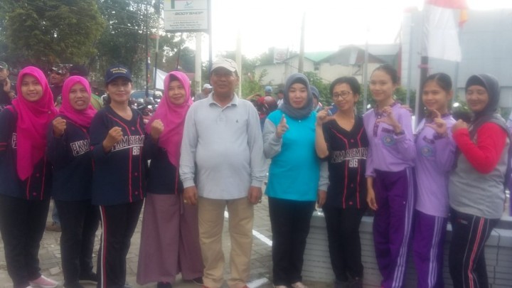 Senam dan Kerja Bakti bersama di wilayah Kelurahan Sempaja Selatan